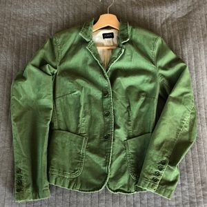 J.CREW Green Corduroy Blazer